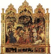 Adoration of the Magi and Other Scenes Gentile da Fabriano